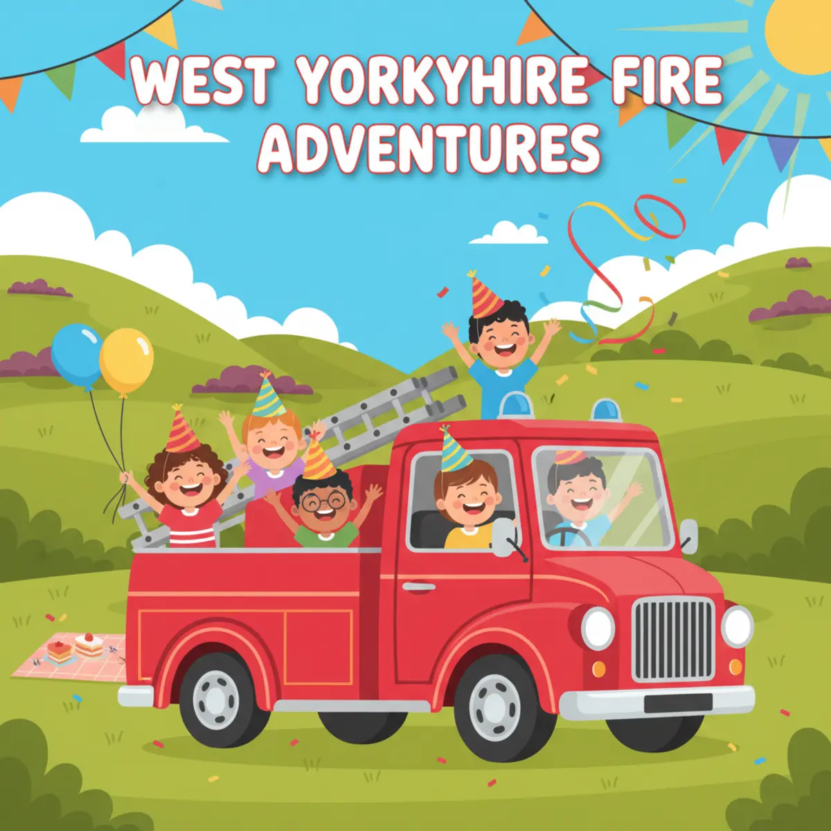 Leeds & Bradford Kids Parties: Roaring Fun with a Classic Fire Engine!